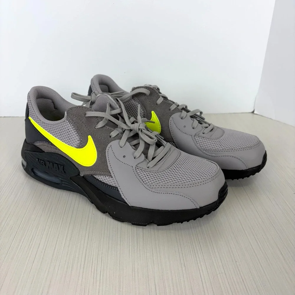 Nike Men's Air Max Excee Atmosphere Gray/Yellow Running Sneakers Size 10 US NEW